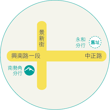 南勢角分行位置示意圖